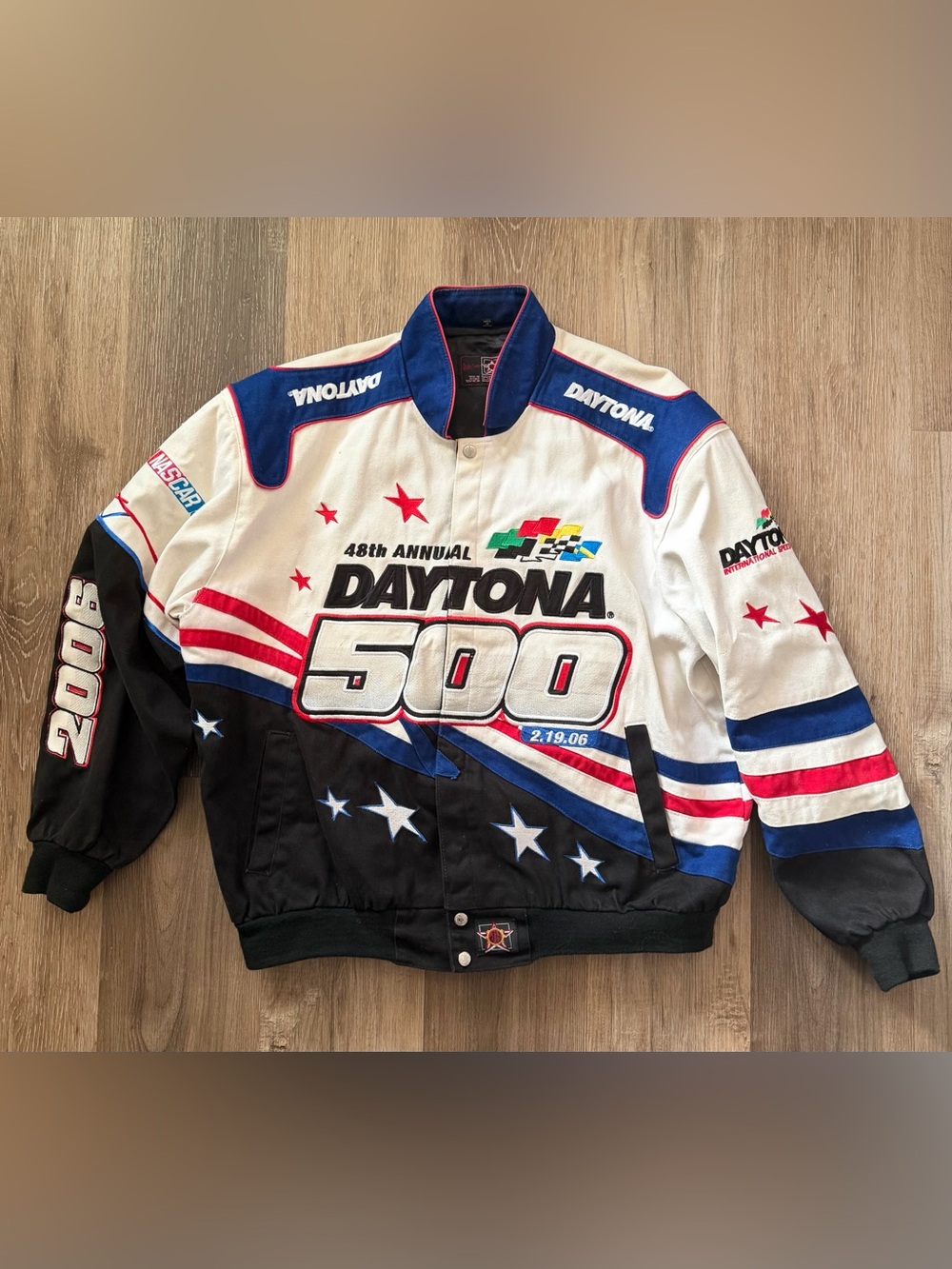 Vintage  Nascar 48th Annual Daytona 500 Racing Jacket Sz XL 2.19.06 JH DESIGN RA